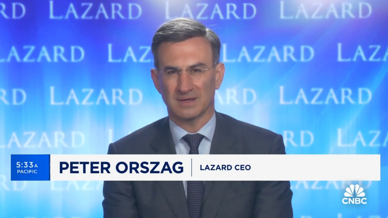 Lazard Chief Executive Officer Peter Orszag on CNBC’s Squawk Box | Lazard