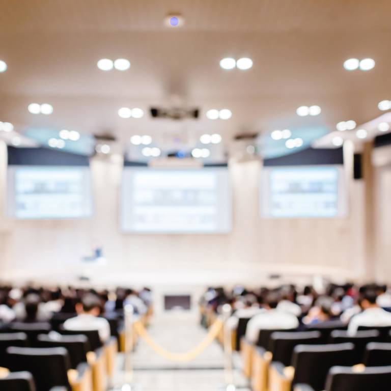 wide look of a conference 