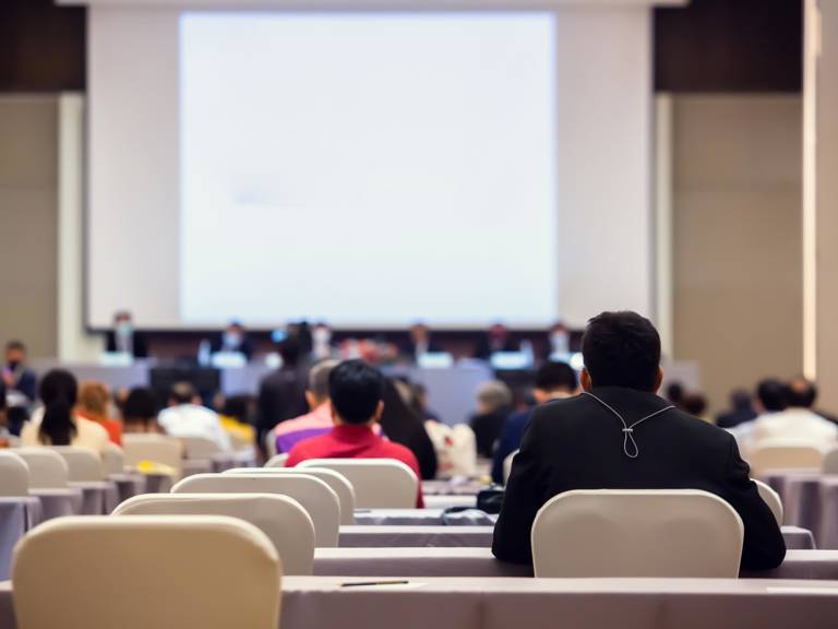 People listening to a conference 