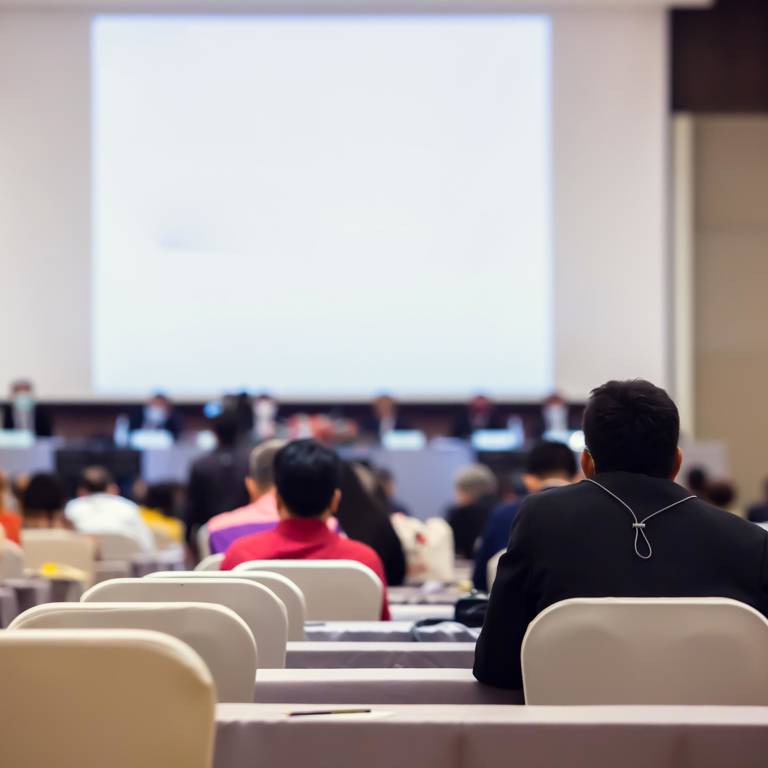 People listening to a conference 